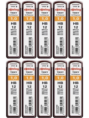Rotring Hi Polymer Kurşun Kalem Ucu Hb 0.9 / 1.0 mm - 10 Adet