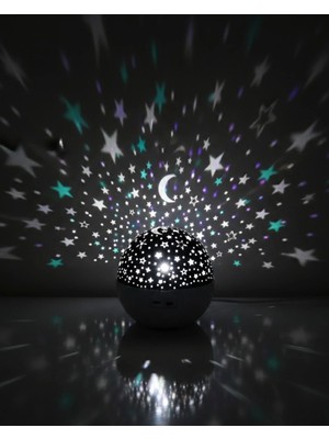 Gültekin Zaman Ayarlı Fişli Yıldız Projektör Ortam Lambası