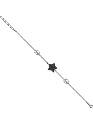 Kuyumcudükkanı Kuyumcudukkani  Ayyıldız Bileklik- 50219-W-BLK