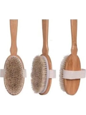 Organik Doğal At Kılı Banyo Fırçası Midastech