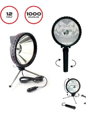 PINUKS Projektör 12V 3 Ayaklı 1000 Mumluk Adet