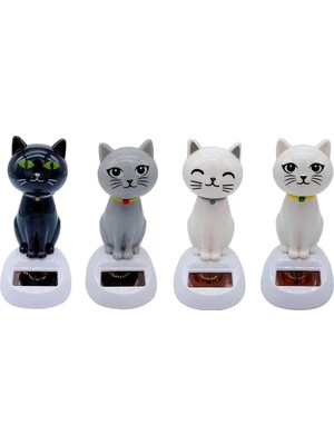 Güneş Enerjili Sallanan Kedi Figürü Midastech