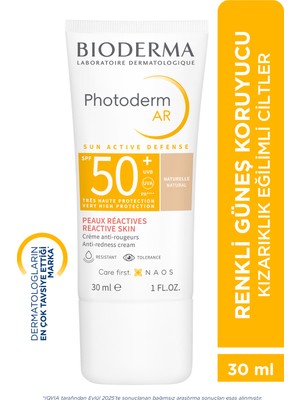 Bioderma Photoderm AR Yüksek Korumalı Renkli Yüz Güneş Kremi SPF50+ Hassas Ciltler İçin 30 ml