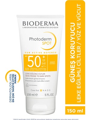 Bioderma Photoderm SPOT SPF50+ Yüksek Korumalı Yüz ve Vücut Güneş Kremi 150 ml