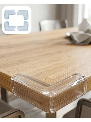 Midas Toptan Home Çocuk Güvenlik Köşe Koruyucu 4 Lü Set Masa Sehpa Köşe Aparatı
