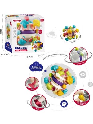Markaon BIB6034- 6 In 1 Diş Kaşıyıcılı Bebek Topu