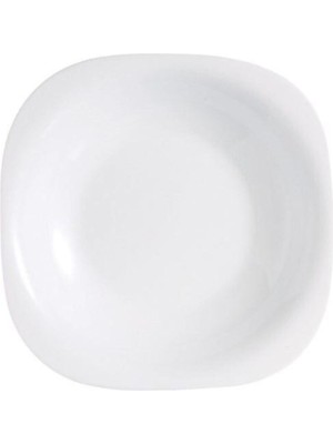 PremiumPort Beyaz Çukur Yemek Tabağı 6'lı 21CM, Şık ve Kullanışlı Set