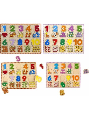 Markaon 1006609  Tahta   Bultak Rakamlar Hayvanlı