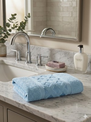 Gön Ev Tekstili %100 Pamuk Lüks El Havlusu 50X90 cm 220 gr –ultra Yumuşak ve Yüksek Emici