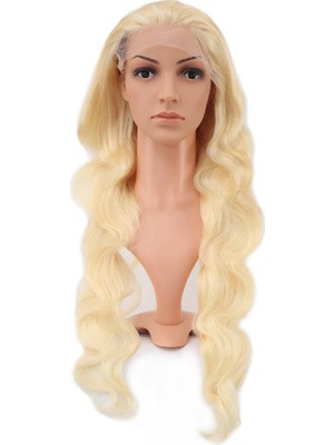 Senka Gerçek Front Lace Daalı Platin Tül Peruk / 80/85CM