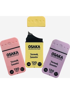 Osaka 120 li 2b Kalem Ucu 75 mm 0.7 mm 3 lü Set