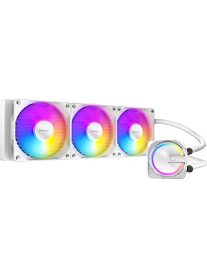 Antec Skeleton 360 Argb 360MM Aıo Sıvı Işlemci Soğutucu 3X120MM Pwm Argb Fan Intel Amd Uyumlu Beyaz
