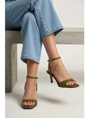 Ziya, Kadın Topuklu Sandalet 161996Z6092 Yeşil