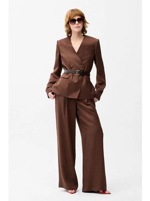 Love My Body Bol Paça Pantolon Kahve 153L9973000