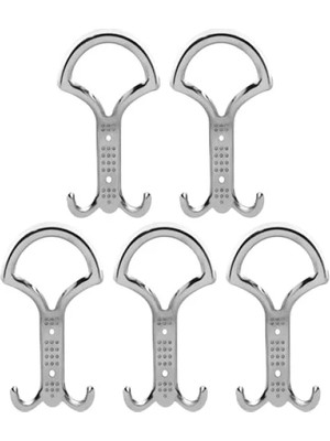 Ulu Pazarlama 5'li Krom Metal Portmanto Askısı