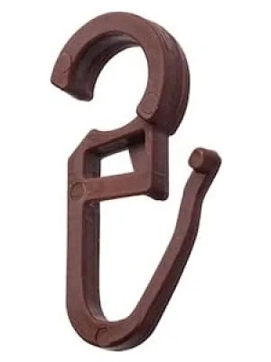 Ulu Pazarlama Rustik Kahverengi Perde Klipsi (50 Adet)