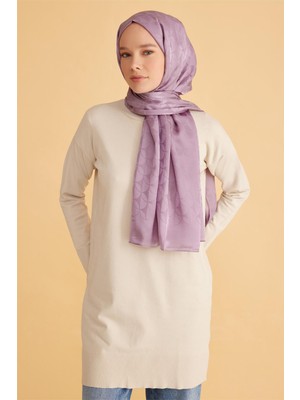 Belli Fresh Jakarlı Lila Şal 1