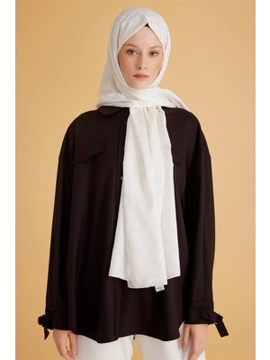 Belli Fresh Monogram Beyaz Şal 1