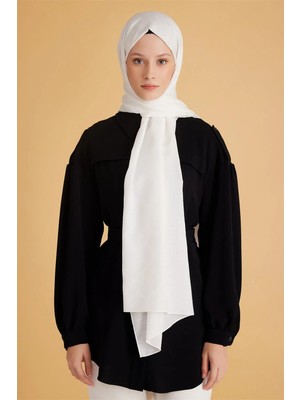 Belli Fresh Monogram Beyaz Şal 2