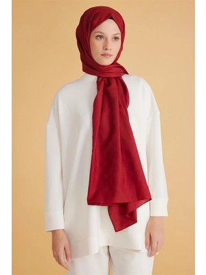 Belli Fresh Monogram Bordo Şal 2