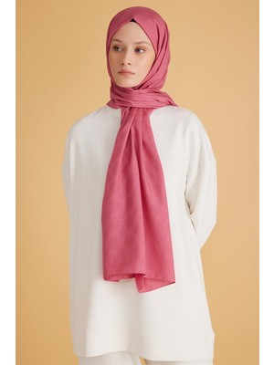 Belli Fresh Monogram Pembe Şal 2