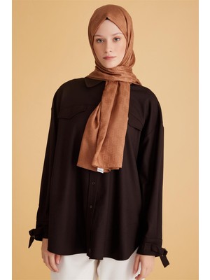 Belli Fresh Monogram Sütlü Kahve Şal 1