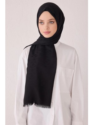 Belli Fresh Geometrik Desen Siyah Açelya Şal 1 - 725