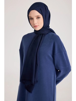 Belli Fresh Geometrik Desen Lacivert Açelya Şal 4 - 723