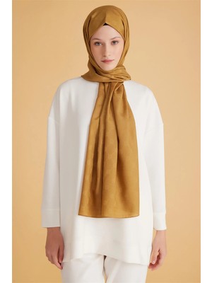 Belli Fresh Monogram Hardal Yeşili Şal 3