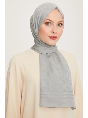 Belli Fresh Çiçek Desen Gümüş Green Şal 2 - 241827