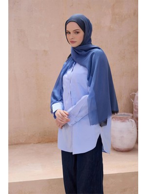 Belli Fresh Degrade Indigo Şal