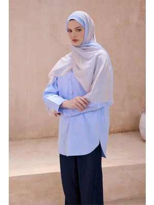 Belli Fresh Degrade Desen Buz Mavisi Degrade Şal - 1009