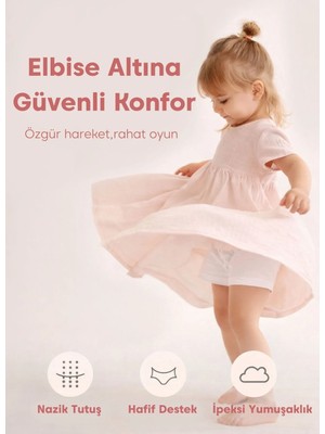 Kitikate Organik Maco 2'li Şort Pembe