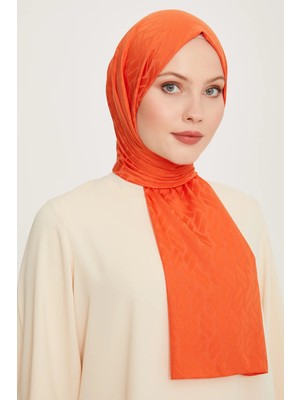 Belli Fresh Geometrik Desen Turuncu J.soft Şal 1 - 246156