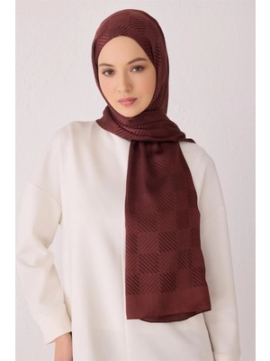 Belli Fresh Dama Desen Kahve Liva Şal 4 - 10