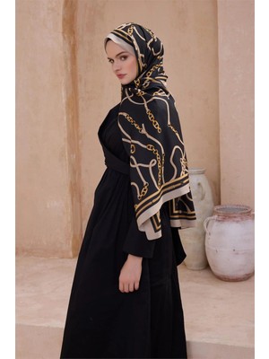 Belli Fresh Modal Siyah Gold Şal 5