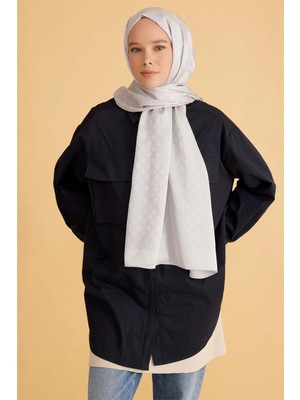 Belli Fresh Jakarlı Ekru Şal 3