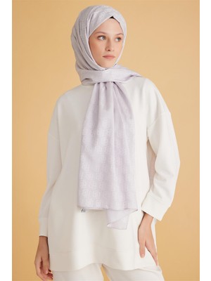 Belli Fresh Monogram Gümüş Şal 1