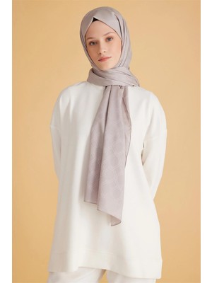 Belli Fresh Monogram Açık Gri Şal 2
