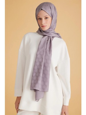 Belli Fresh Monogram Gül Kurusu Şal 1