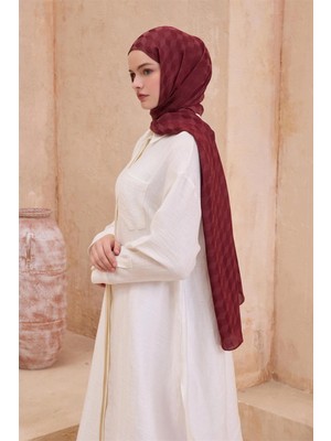 Belli Fresh Geometrik Desen Kiremit Peryy Şal 1