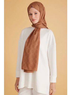 Belli Fresh Monogram Sütlü Kahve Şal 2