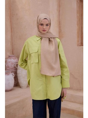 Belli Fresh Zincir Halka Desen Camel Nora Şal 2 - 75