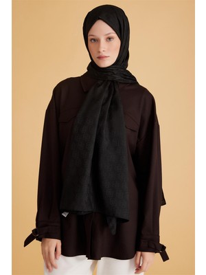 Belli Fresh Monogram Siyah Şal 1