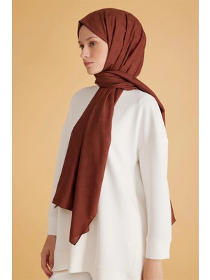 Belli Fresh Monogram Kahve Şal 2