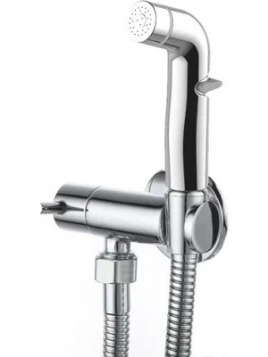 Ulu Pazarlama Paslanmaz Çelik Spiralli Taharetmatik El Duşu Ara Musluk Seti