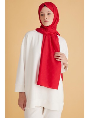 Belli Fresh Monogram Kırmızı Şal 3