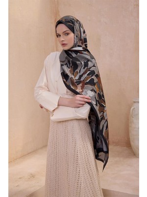 Belli Fresh Modal Siyah-Vizon Şal 3