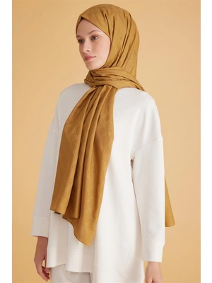 Belli Fresh Monogram Hardal Yeşili Şal 2