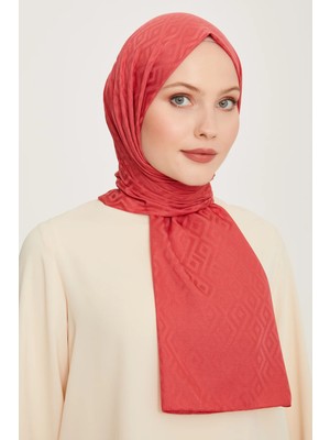 Belli Fresh Geometrik Desen Nar Çiçeği J.soft Şal 2 - 246158